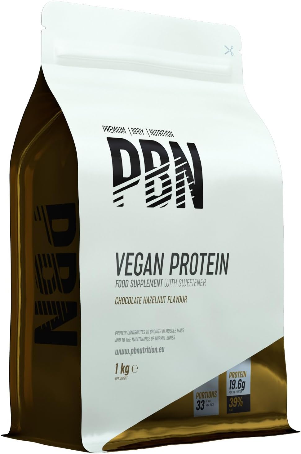 PBN Vegan Protein 1kg Chocolate Hazelnut